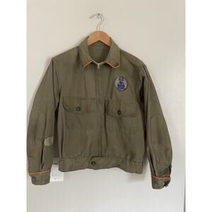 Vtg Sweet-Orr DSNY NYC Dept of Sanitation Duck Canvas Jacket Orange Trim PUNK